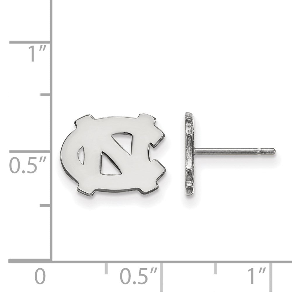 Sterlingsilber Rhodiniert Logoart University Of North Carolina N C Extra Klein Ohrstecker