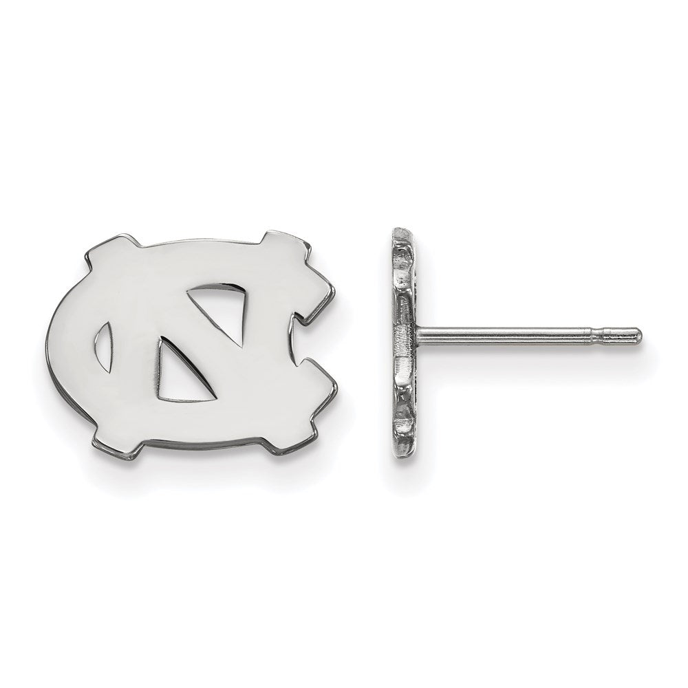 Sterlingsilber Rhodiniert Logoart University Of North Carolina N C Extra Klein Ohrstecker