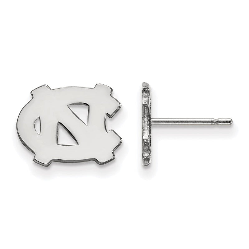 Sterlingsilber Rhodiniert Logoart University Of North Carolina N C Extra Klein Ohrstecker