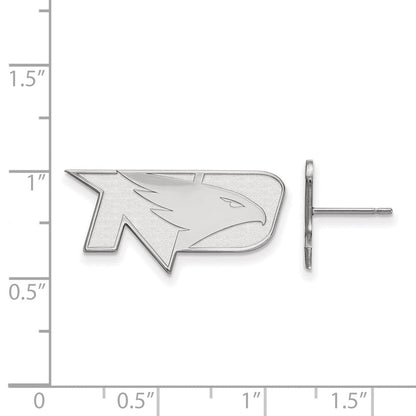 Sterlingsilber Rhodiniert Logoart University Of North Dakota Klein Ohrstecker