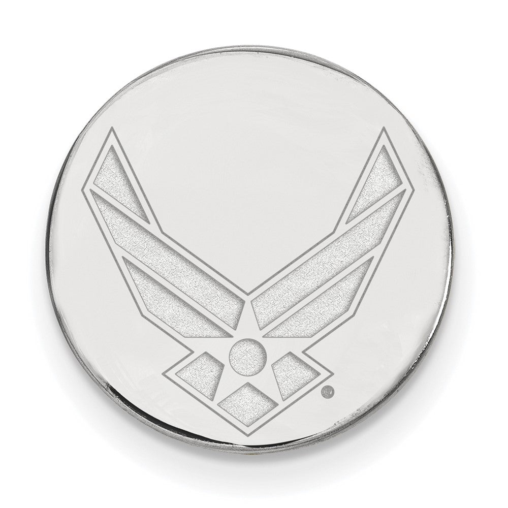 Sterlingsilber Rhodiniert Logoart U.s. Luft Kraft Anstecknadel