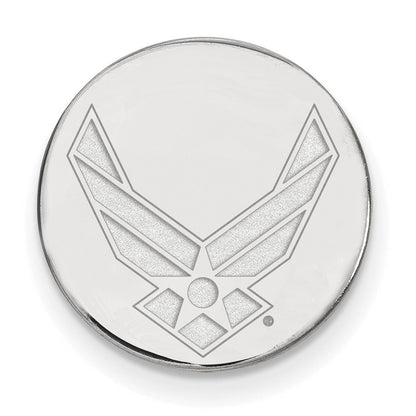 Sterlingsilber Rhodiniert Logoart U.s. Luft Kraft Anstecknadel