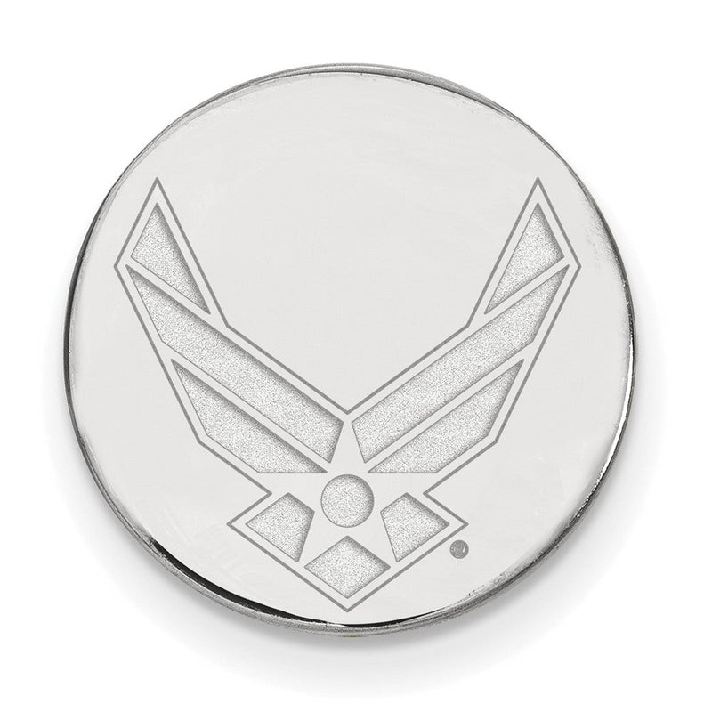 Sterlingsilber Rhodiniert Logoart U.s. Luft Kraft Anstecknadel