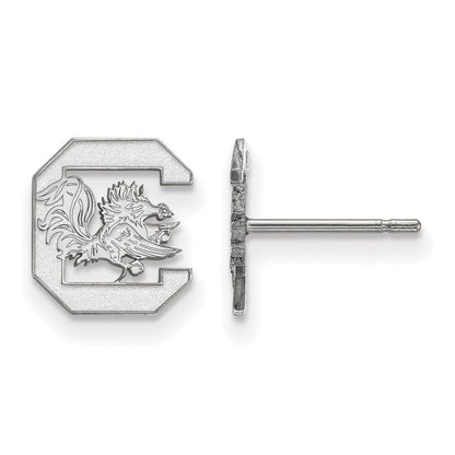 Sterlingsilber Rhodiniert Logoart University Of South Carolina Extra Klein Ohrstecker
