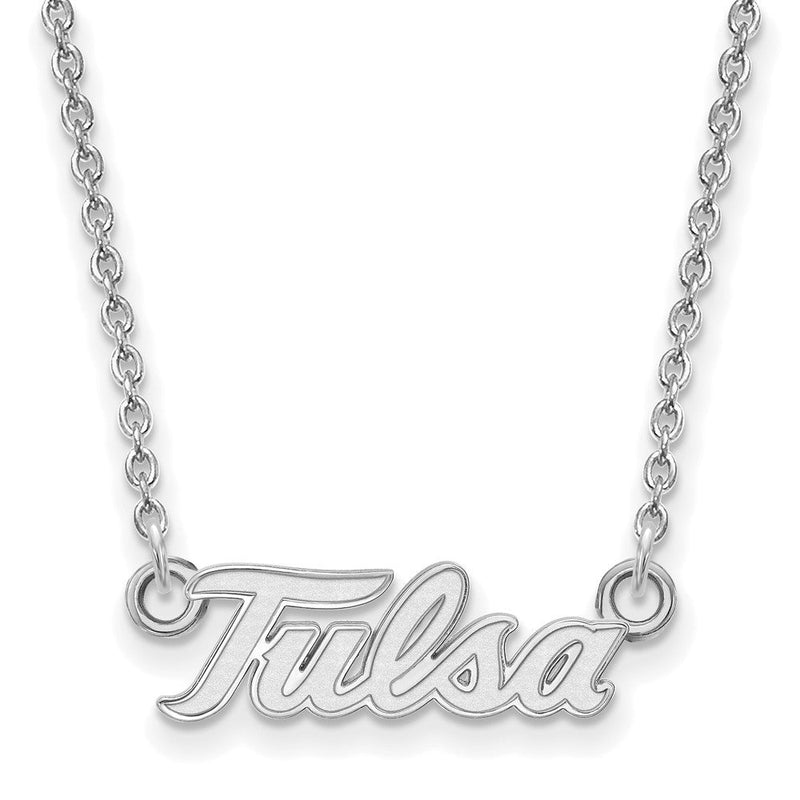 Sterlingsilber Rhodiniert Logoart University Of Tulsa T U Klein Anhänger 18 Zoll Halskette