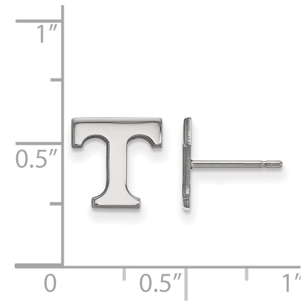 Sterlingsilber Rhodiniert Logoart University Of Tennessee Buchstabe T Extra Klein Ohrstecker