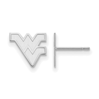 Sterlingsilber Rhodiniert Logoart West Virginia University W V Extra Klein Ohrstecker