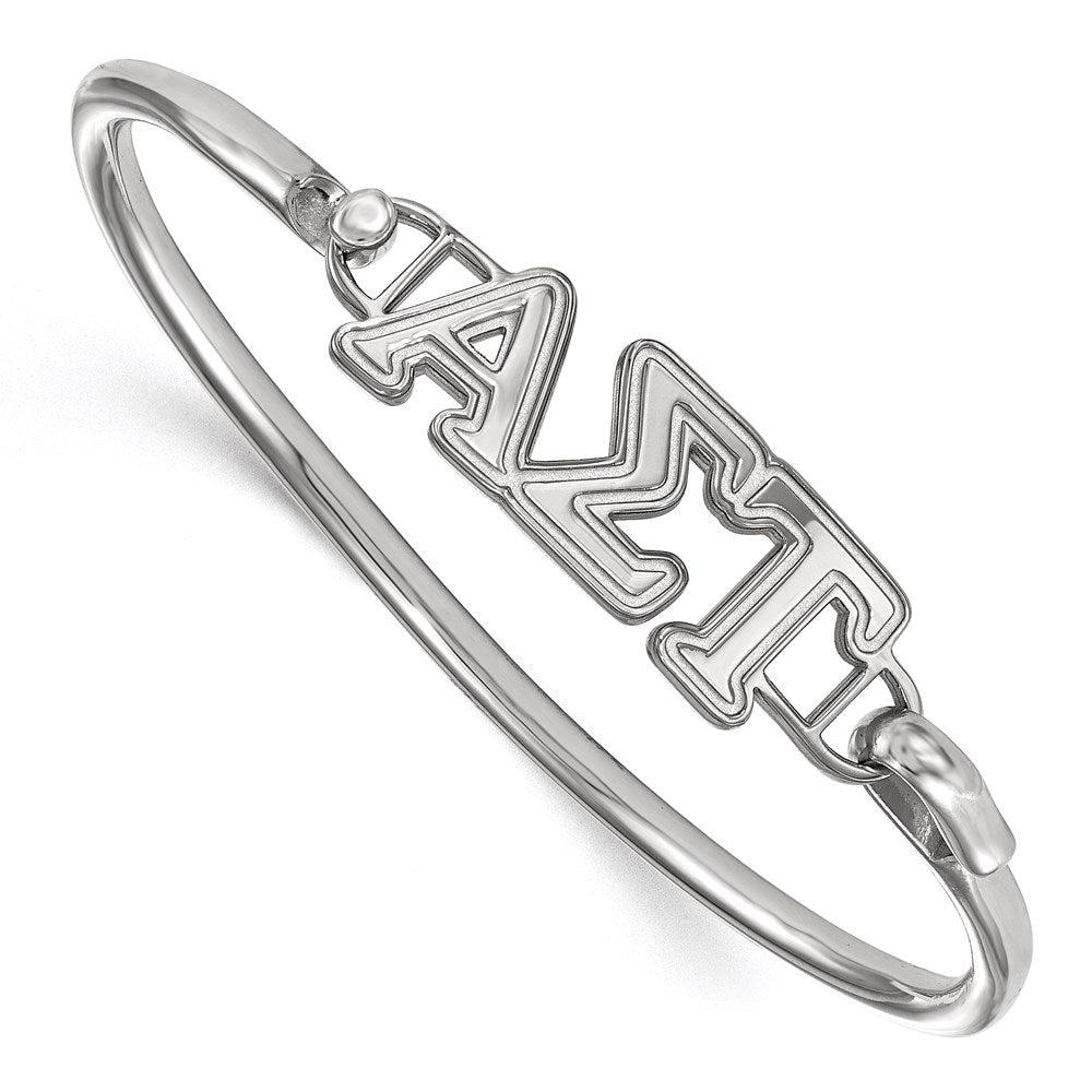 Sterlingsilber Logoart Alpha Sigma Tau Klein Haken und Verschluss Armreif Armband
