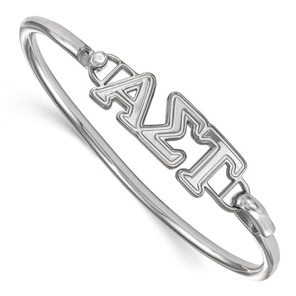 Sterlingsilber Logoart Alpha Sigma Tau Klein Haken und Verschluss Armreif Armband