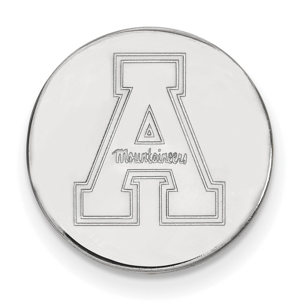 14K Weißgold Logoart Appalachian State University Anstecknadel