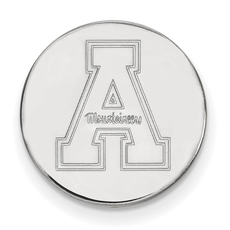Sterlingsilber Rhodiniert Logoart Appalachian State University Anstecknadel