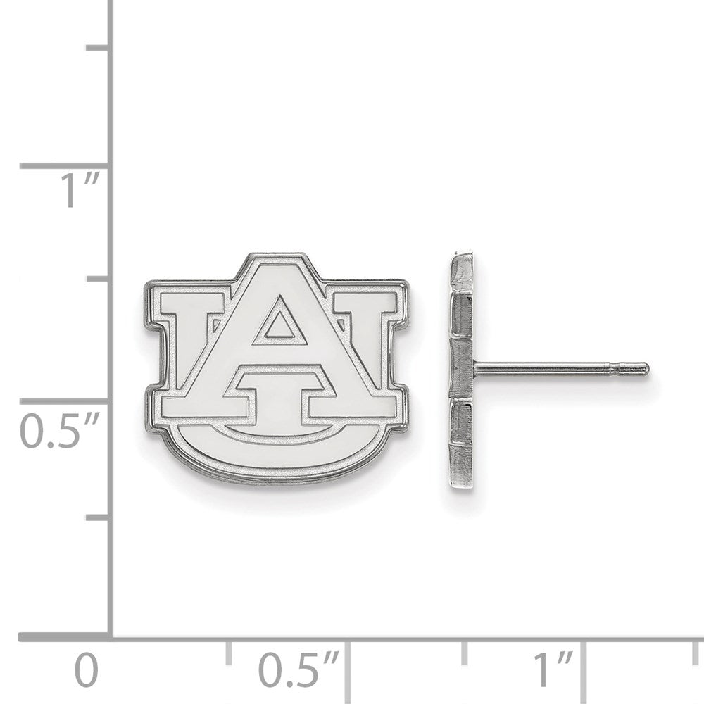 14K Weißgold Logoart Auburn University A U Klein Ohrstecker