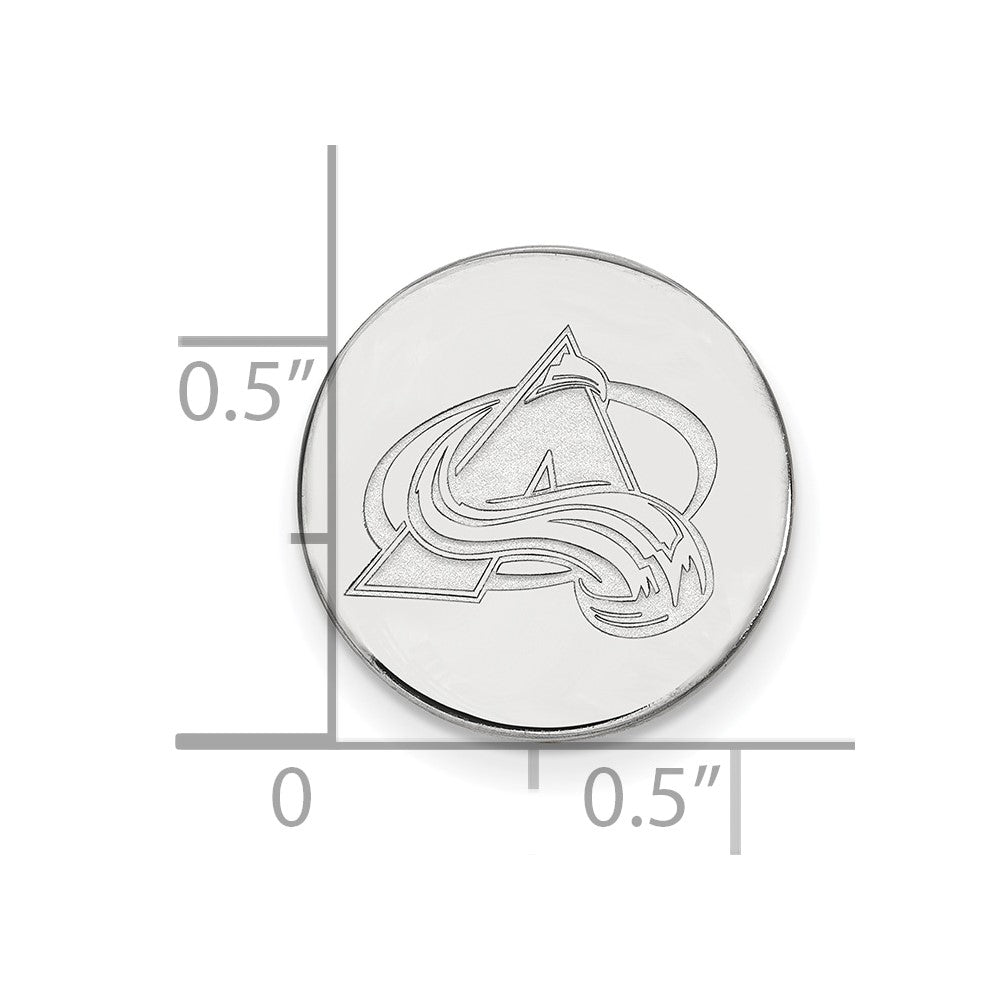 14K Weißgold Nhl Logoart Colorado Avalanche Anstecknadel