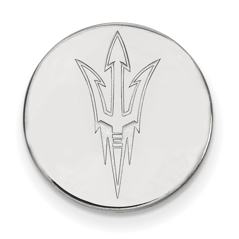 14K Weißgold Logoart Arizona State University Pitchfork Anstecknadel