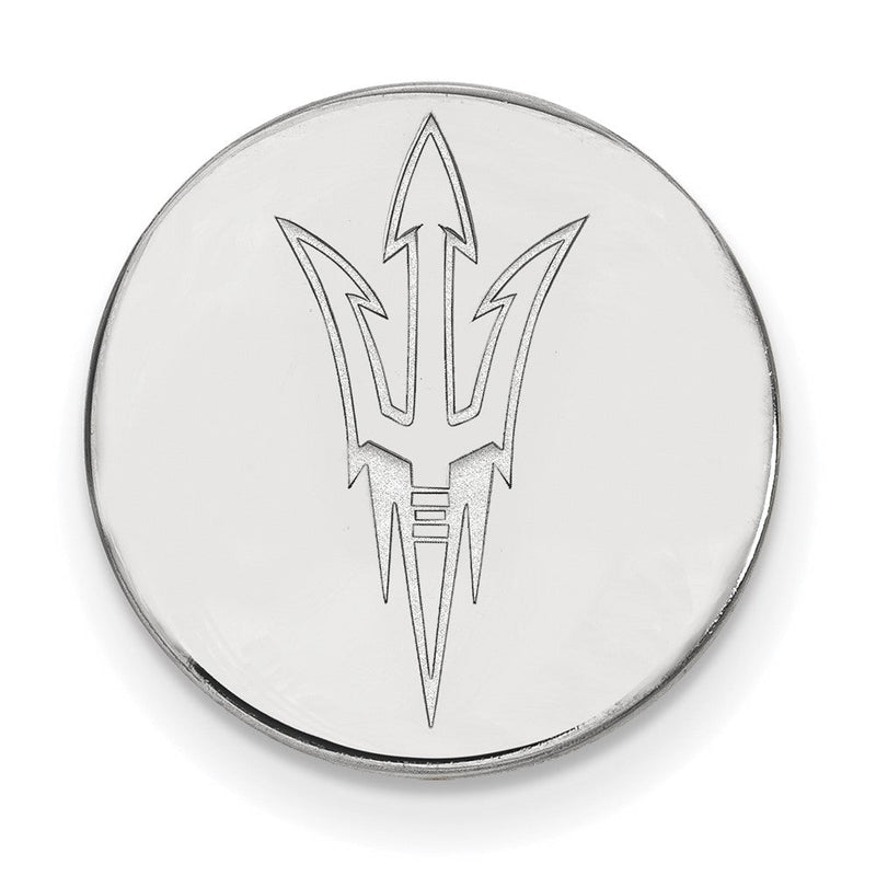 14K Weißgold Logoart Arizona State University Pitchfork Anstecknadel