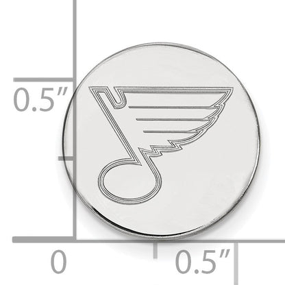14K Weißgold Nhl Logoart St. Louis Blues Anstecknadel
