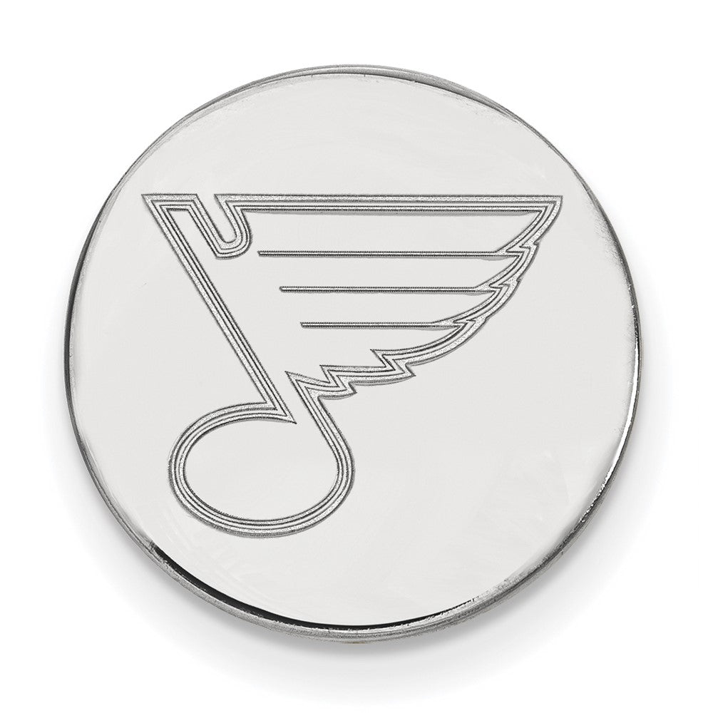 14K Weißgold Nhl Logoart St. Louis Blues Anstecknadel