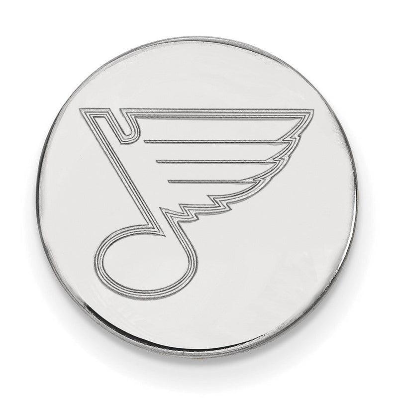 Sterlingsilber Rhodiniert Nhl Logoart St. Louis Blues Anstecknadel