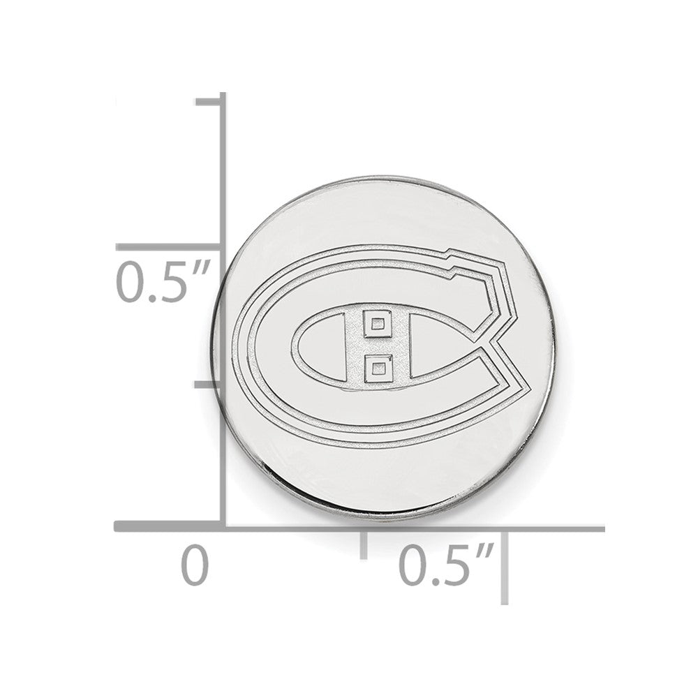 14K Weißgold Nhl Logoart Montreal Canadiens Anstecknadel