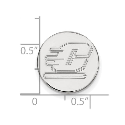 14K Weißgold Logoart Central Michigan University Buchstabe C Anstecknadel