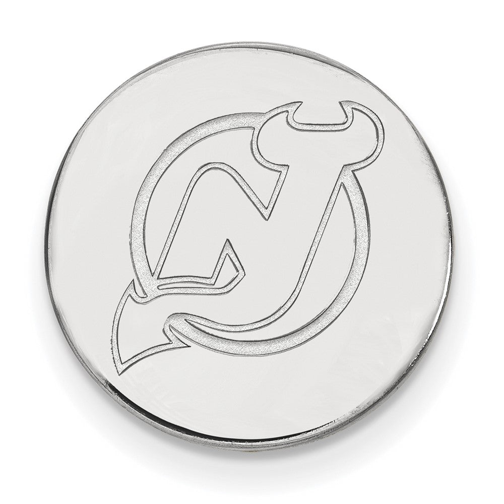 Sterlingsilber Rhodiniert Nhl Logoart New Trikot Devils Anstecknadel