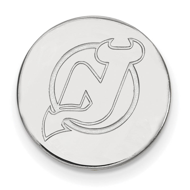 Sterlingsilber Rhodiniert Nhl Logoart New Trikot Devils Anstecknadel