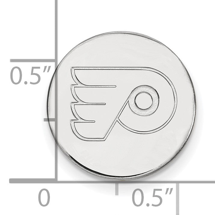 14K Weißgold Nhl Logoart Philadelphia Flyers Anstecknadel