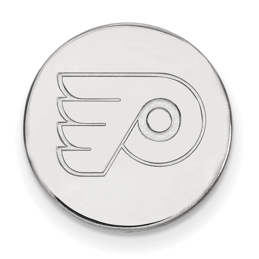 14K Weißgold Nhl Logoart Philadelphia Flyers Anstecknadel