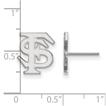 Sterlingsilber Rhodiniert Logoart Florida State University F S Klein Ohrstecker