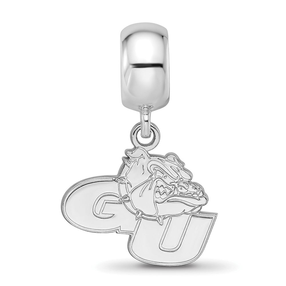 Sterlingsilber Rhodiniert Logoart Gonzaga University Sm Hängend Perle