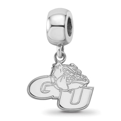 Sterlingsilber Rhodiniert Logoart Gonzaga University Sm Hängend Perle