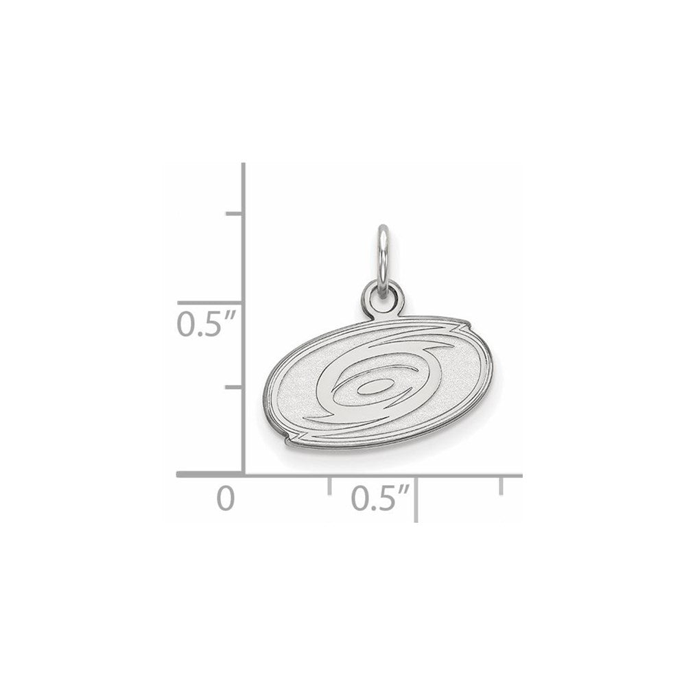 14K Weißgold Nhl Logoart Carolina Hurricanes Extra Klein Anhänger