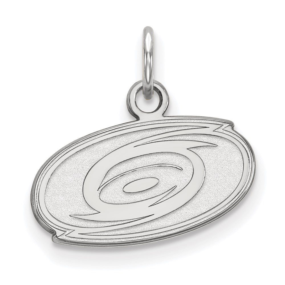 Sterlingsilber Rhodiniert Nhl Logoart Carolina Hurricanes Extra Klein Anhänger
