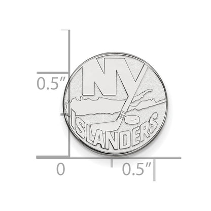 14K Weißgold Nhl Logoart New York Islanders Anstecknadel