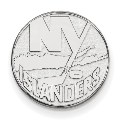 14K Weißgold Nhl Logoart New York Islanders Anstecknadel