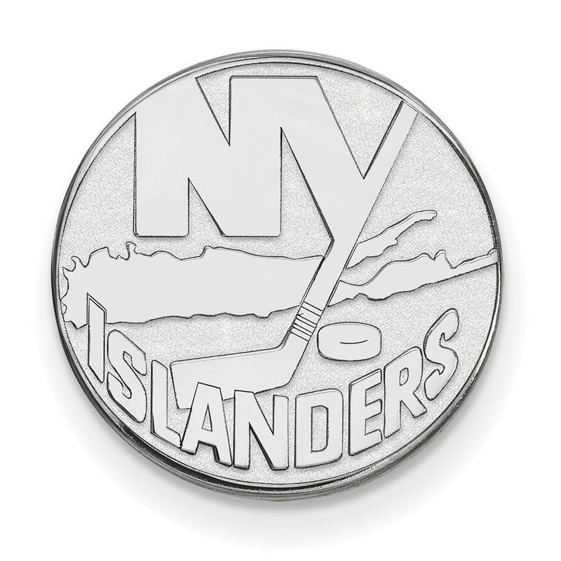 14K Weißgold Nhl Logoart New York Islanders Anstecknadel