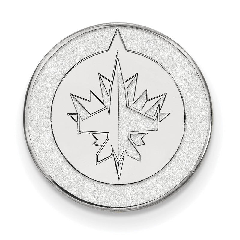 Sterlingsilber Rhodiniert Nhl Logoart Winnipeg Jets Anstecknadel
