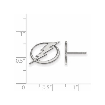 Sterlingsilber Rhodiniert Nhl Logoart Tampa Bay Blitz Klein Ohrstecker