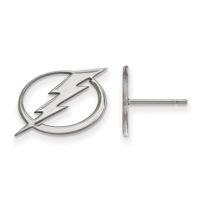 14K Weißgold Nhl Logoart Tampa Bay Blitz Klein Ohrstecker