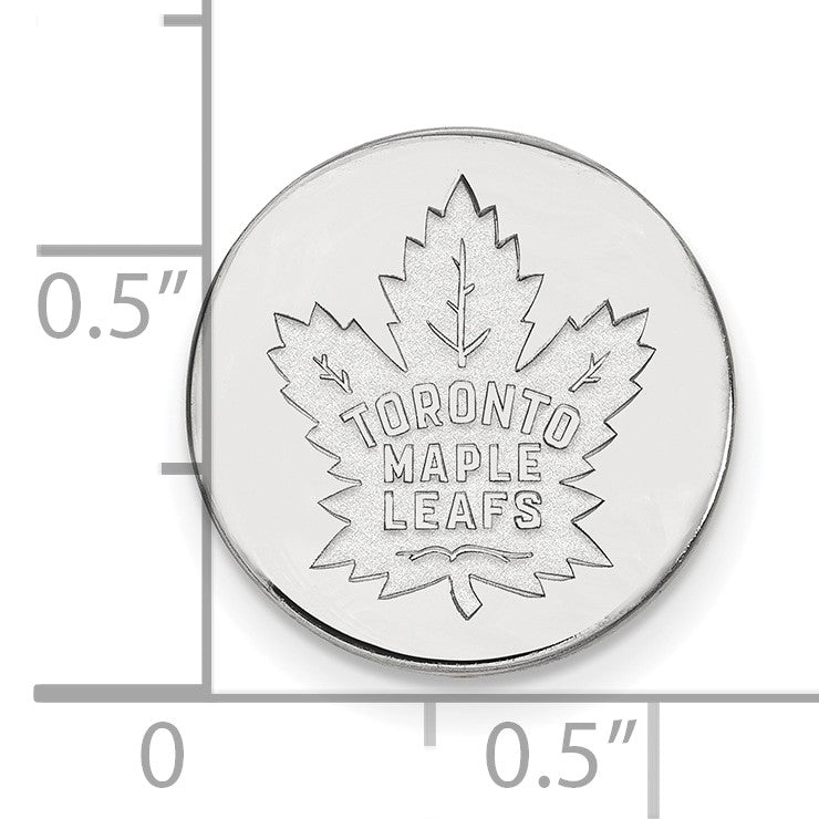 14K Weißgold Nhl Logoart Toronto Maple Leafs Anstecknadel