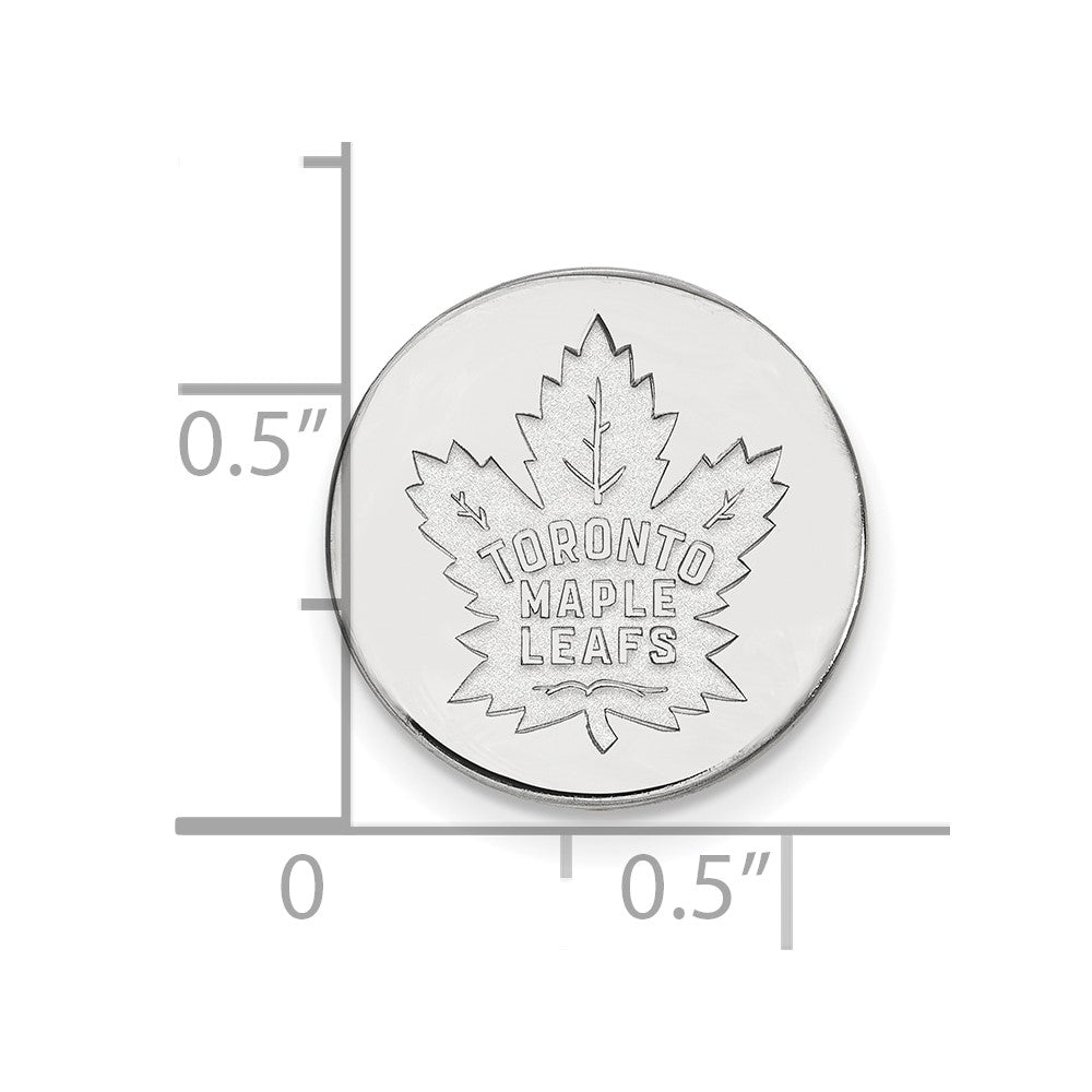 Sterlingsilber Rhodiniert Nhl Logoart Toronto Maple Leafs Anstecknadel