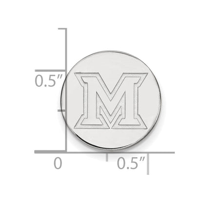 Sterlingsilber Rhodiniert Logoart Miami University Ohio Anstecknadel