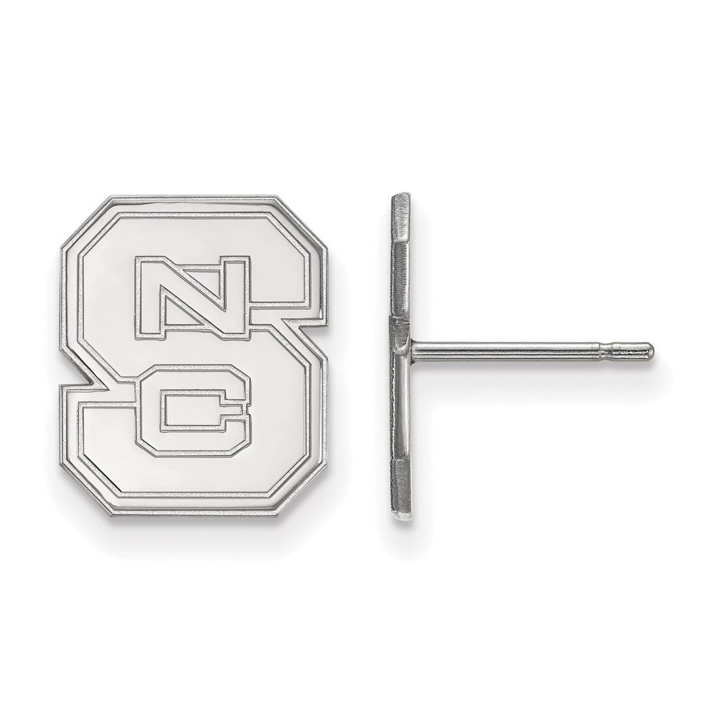 Sterlingsilber Rhodiniert Logoart North Carolina State University N C S Klein Ohrstecker