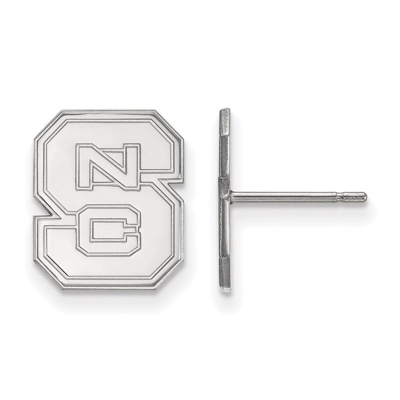 Sterlingsilber Rhodiniert Logoart North Carolina State University N C S Klein Ohrstecker