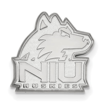 14K Weißgold Logoart Northern Illinois University N-i-u Huskies Anstecknadel