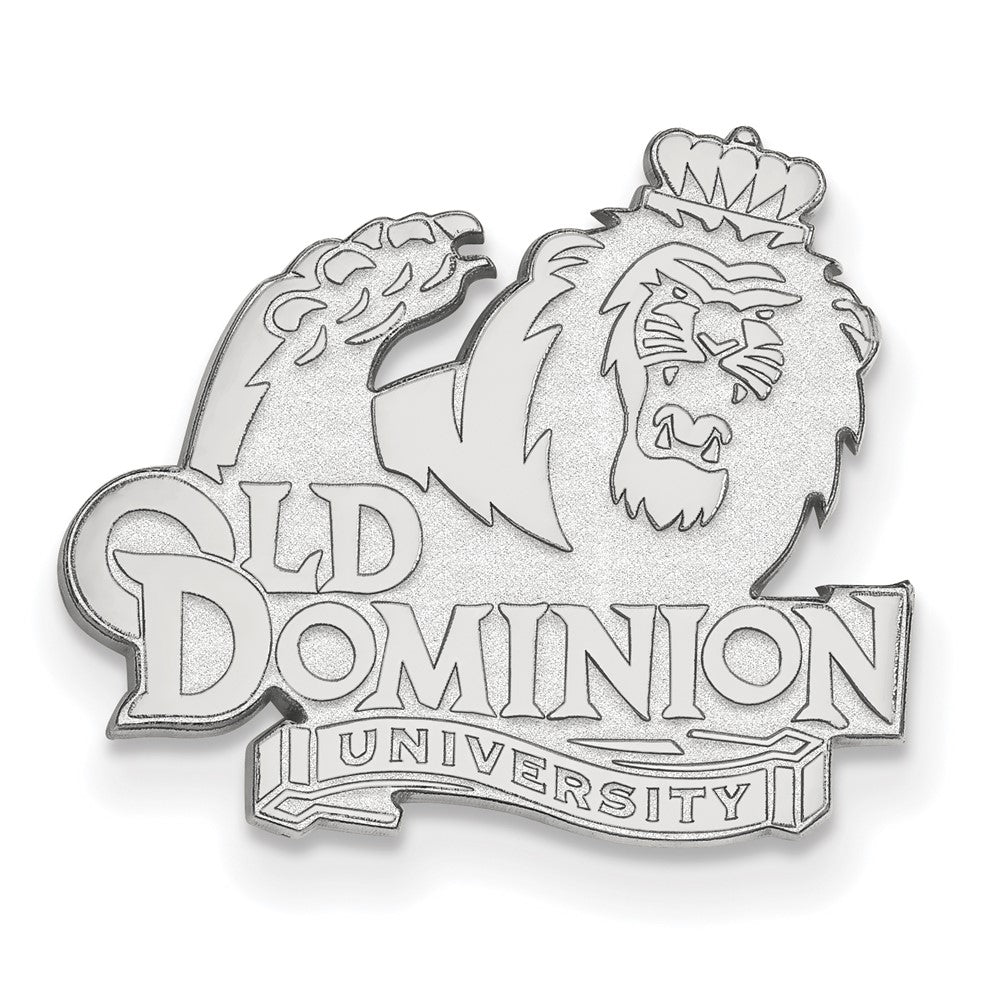 14K Weißgold Logoart Old Dominion University Anstecknadel