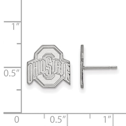 Sterlingsilber Rhodiniert Logoart The Ohio State University Klein Ohrstecker