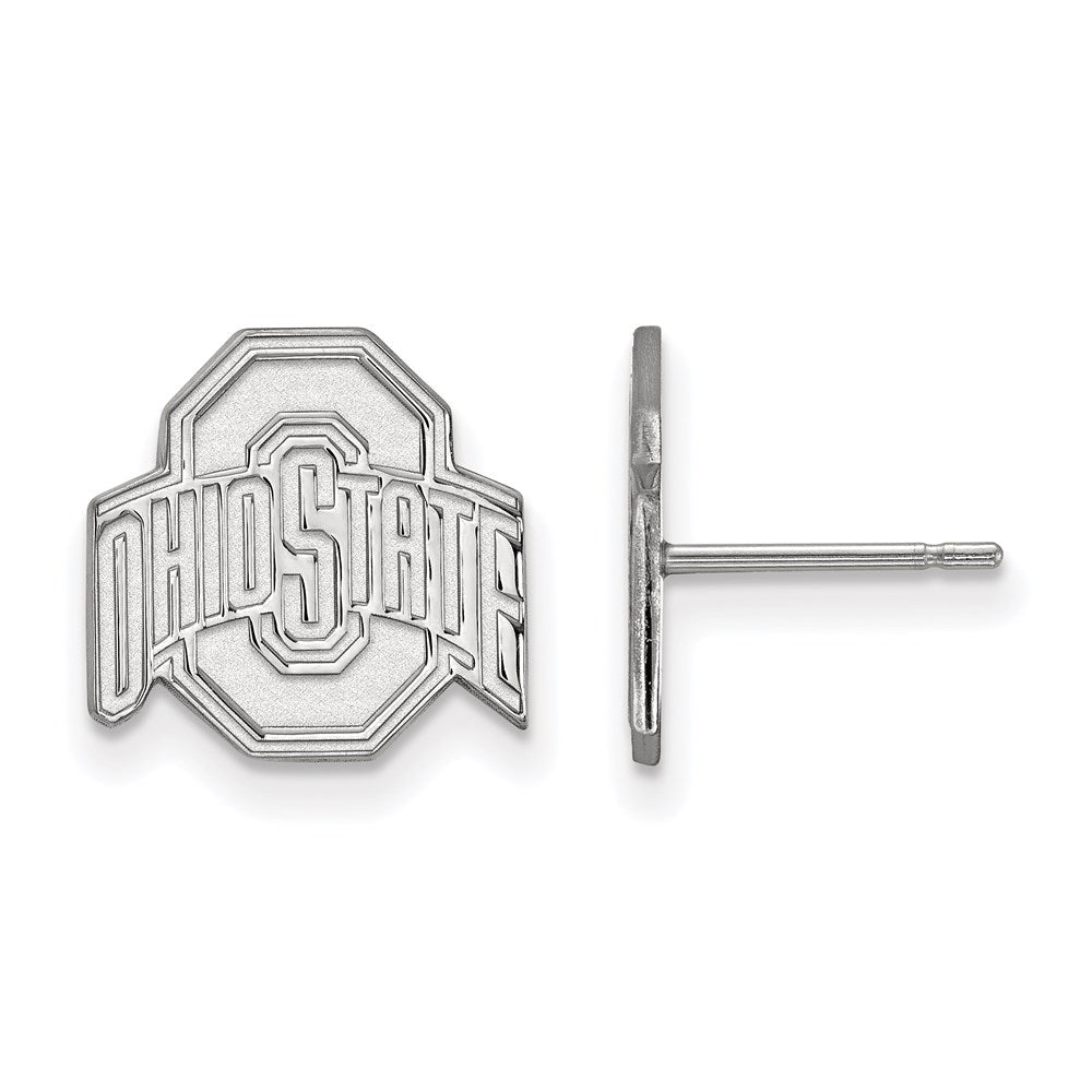 Sterlingsilber Rhodiniert Logoart The Ohio State University Klein Ohrstecker