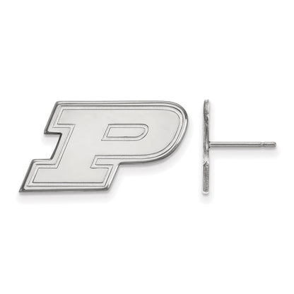 Sterlingsilber Rhodiniert Logoart Purdue University Buchstabe P Klein Ohrstecker