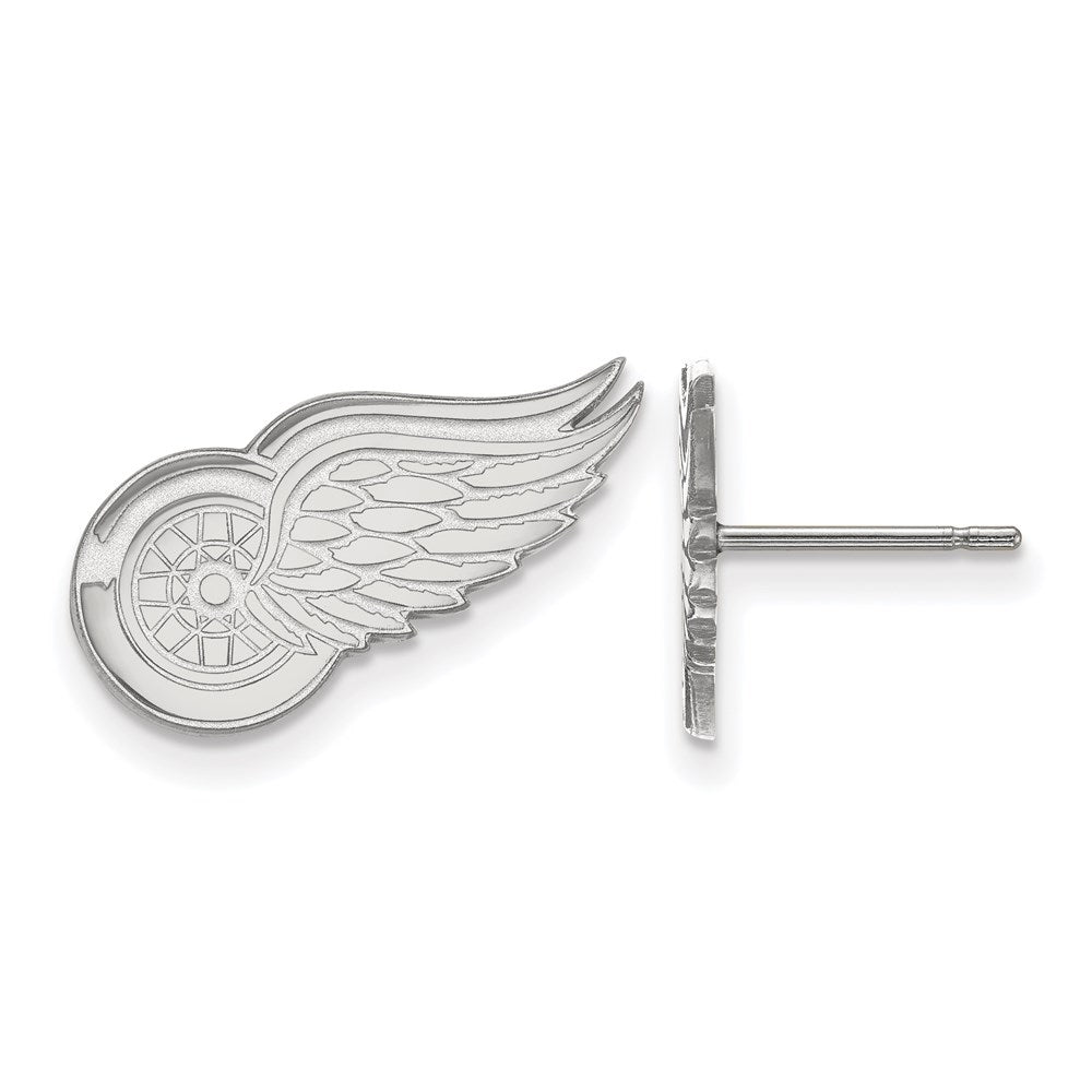 Sterlingsilber Rhodiniert Nhl Logoart Detroit Rot Flügel Klein Ohrstecker